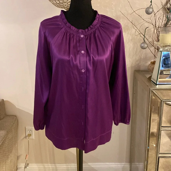 BCBGMaxAzria silk blouse size small - Picture 1 of 5